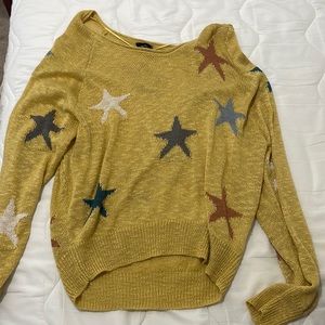 cute yellow sweater with stars